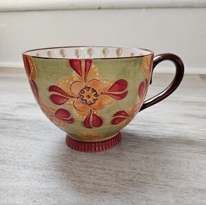 Dutch Wax Handpainted Ceramic Mug